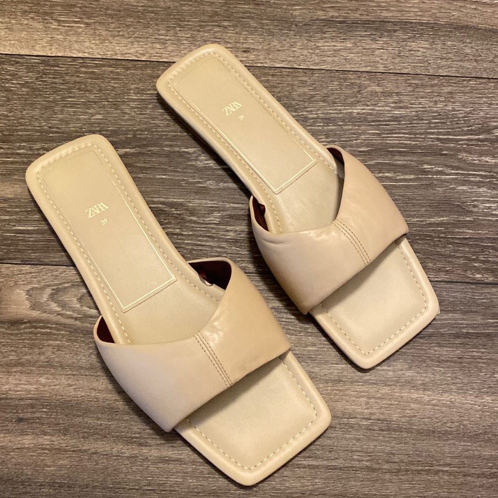 ZARA Square Toe Sandals